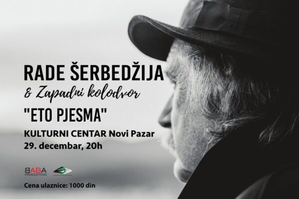 Prednovogodišnji koncert Radeta Šerbedžije u Novom Pazaru